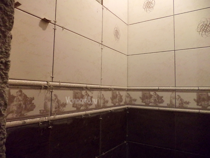 Подробный отчет ремонта коричневого туалета в 35 фото